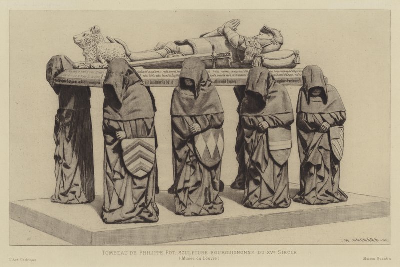 Túmulo de Philippe Pot, Grande Senescal da Borgonha, Século 15 de Henri Charles Guérard