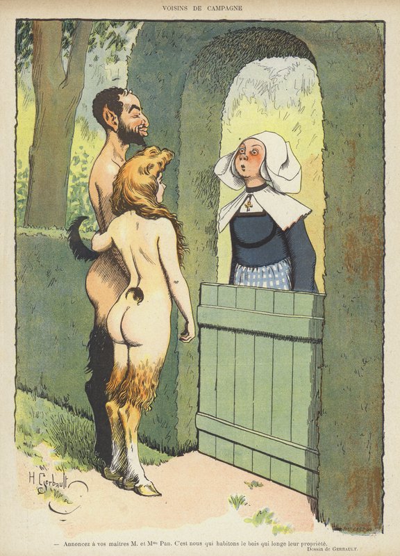 Ilustração para Le Rire (cor litho) de Henri Gerbault