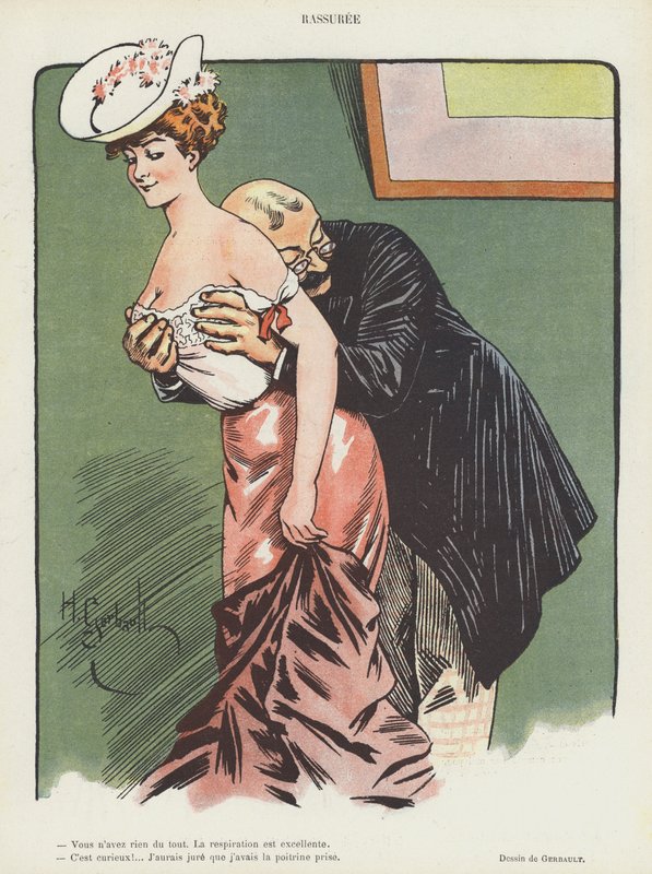 Ilustração para Le Rire (cor litho) de Henri Gerbault