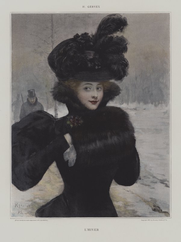 LHiver (inverno) de Henri Gervex