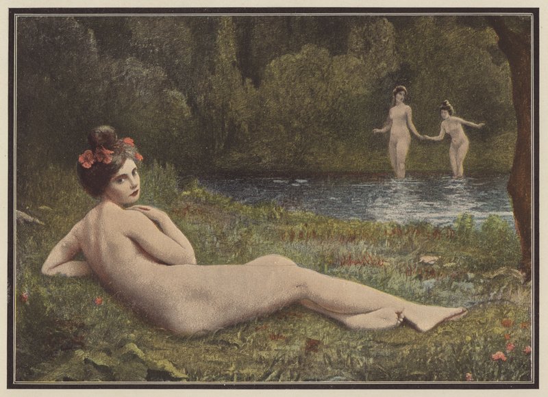 Prazeres do Verão (cor litho) de Henri Guinier