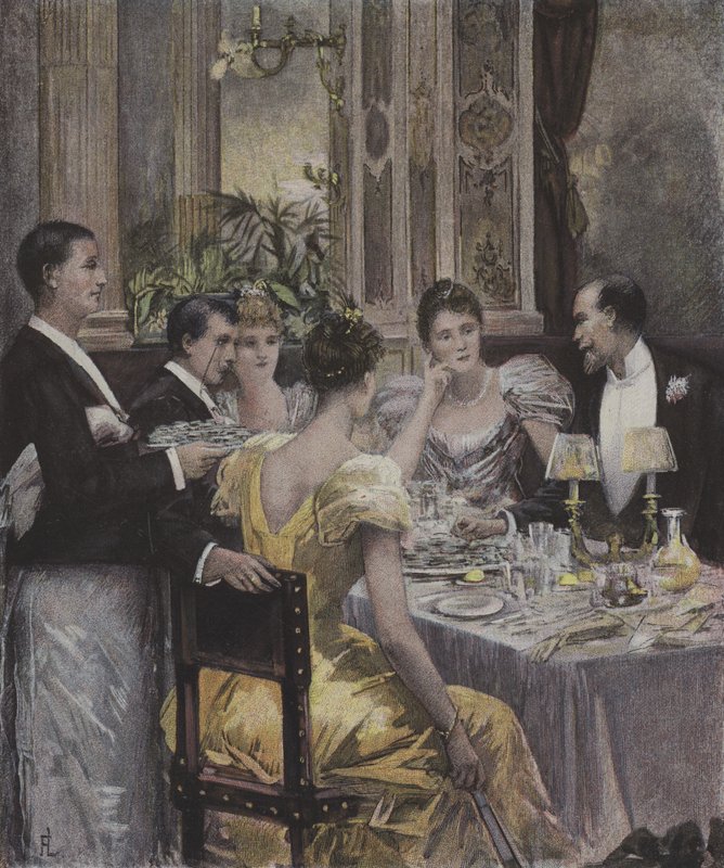 Uma festa de jantar de Henri Lafon