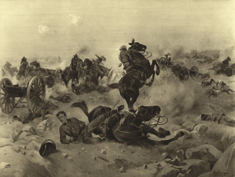 Batalha de Colenso, 1899 (gravura) de Henri Louis Dupray