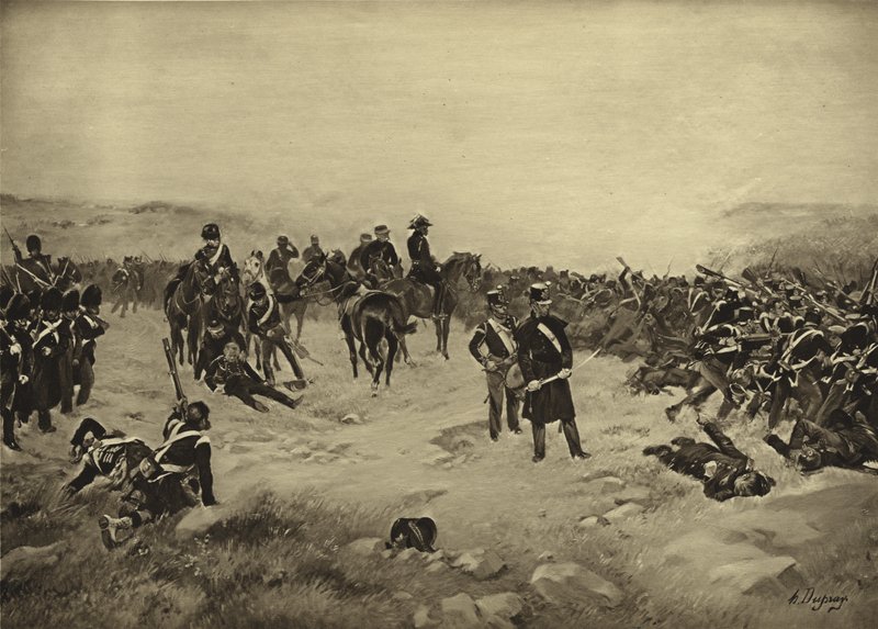 Batalha de Inkerman, 1854 (gravura) de Henri Louis Dupray