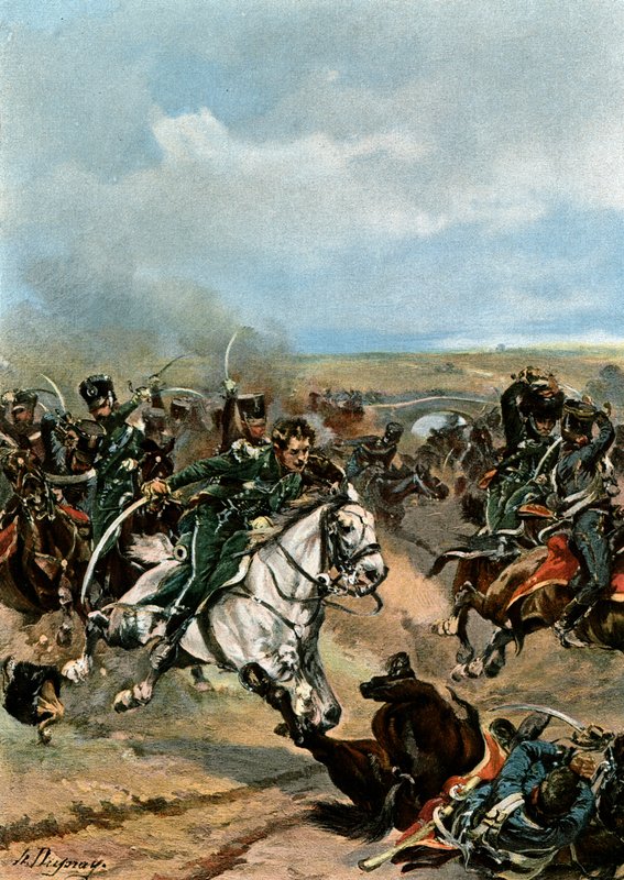Heroísmo dos oficiais do 20º Chasseurs de Henri Louis Dupray