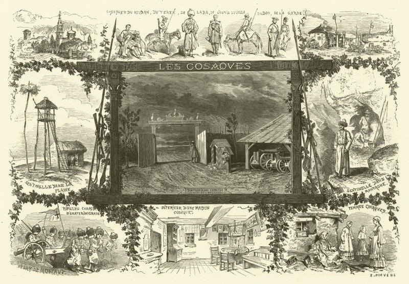 Rússia (gravura) de Henri de (after) Montaut