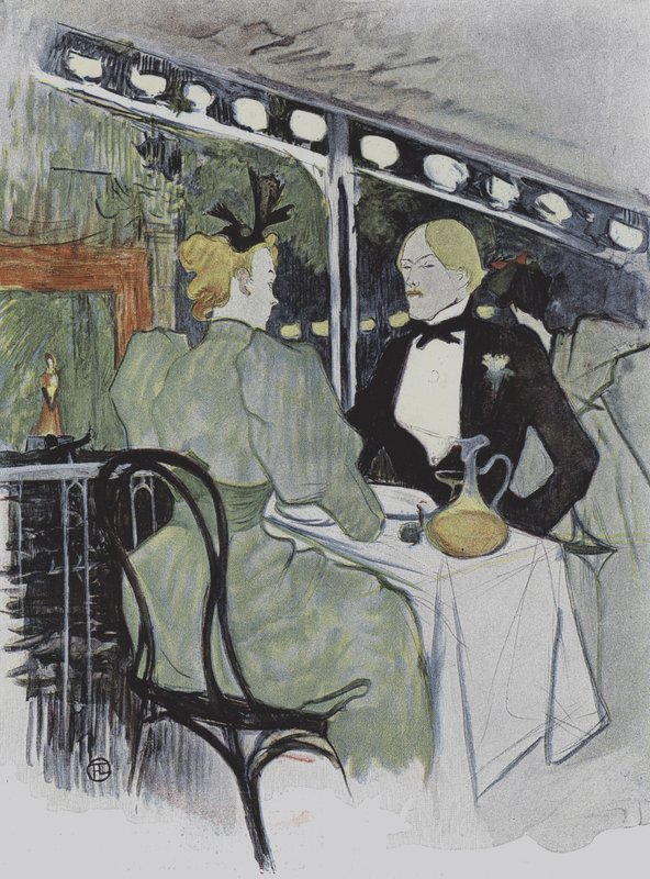 Ilustração de prazer em Paris de Henri de Toulouse Lautrec