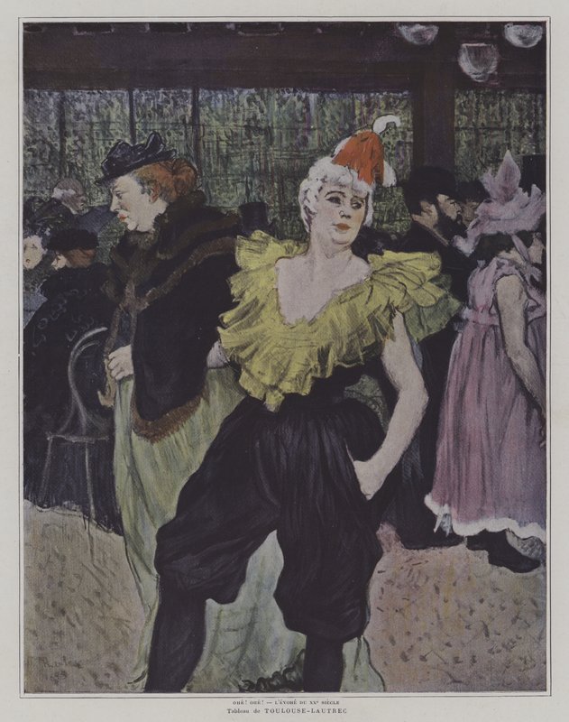 Clowness de Cha-U-Kao no Moulin Rouge (Clowness de Cha-U-Kao no Moulin Rouge) de Henri de Toulouse Lautrec