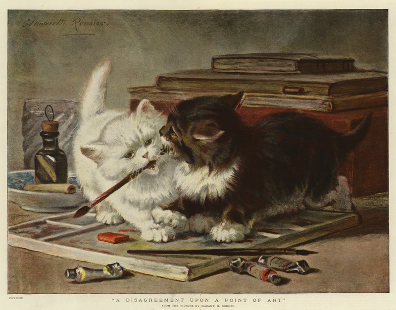 Um desacordo sobre um ponto de arte de Henriëtte Ronner Knip