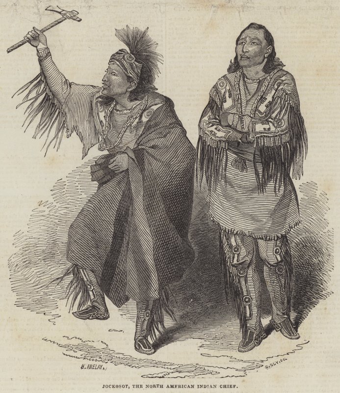 Jockosot, o chefe indiano norte-americano de Henry Anelay