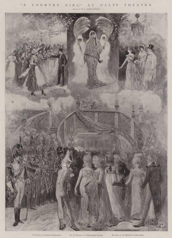 A Country Girl, no Teatro Daly de Henry Charles Seppings Wright