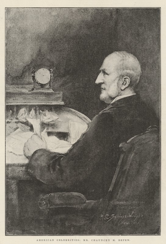 Celebridades americanas, Sr. Chauncey M Depew de Henry Charles Seppings Wright