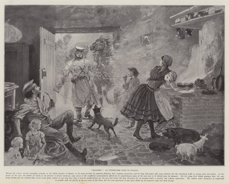 Billeted, uma visita indesejada na Polônia de Henry Charles Seppings Wright