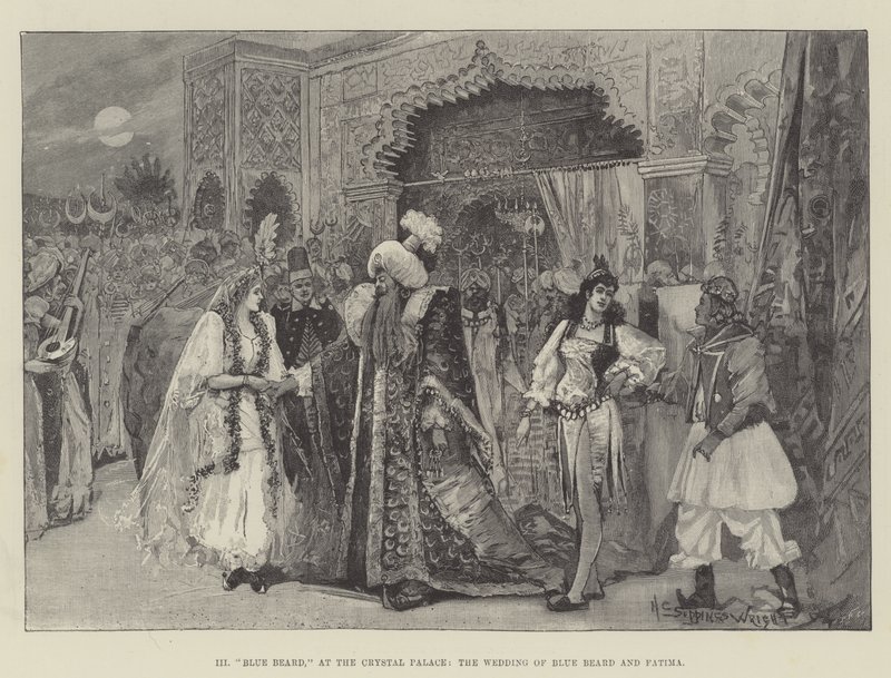 Barba Azul, no Palácio de Cristal, o Casamento da Barba Azul e Fátima de Henry Charles Seppings Wright