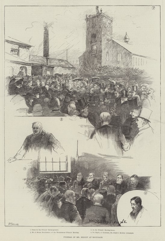 Funeral do Sr. Bright em Rochdale de Henry Charles Seppings Wright