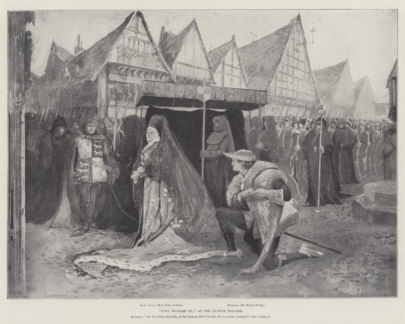 Rei Ricardo III, no Teatro Lyceum de Henry Charles Seppings Wright