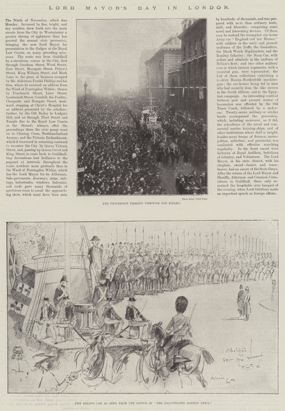Dia do Lord Mayor em Londres de Henry Charles Seppings Wright