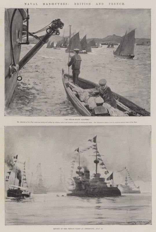 Manobras Navais Britânicas e Francesas de Henry Charles Seppings Wright