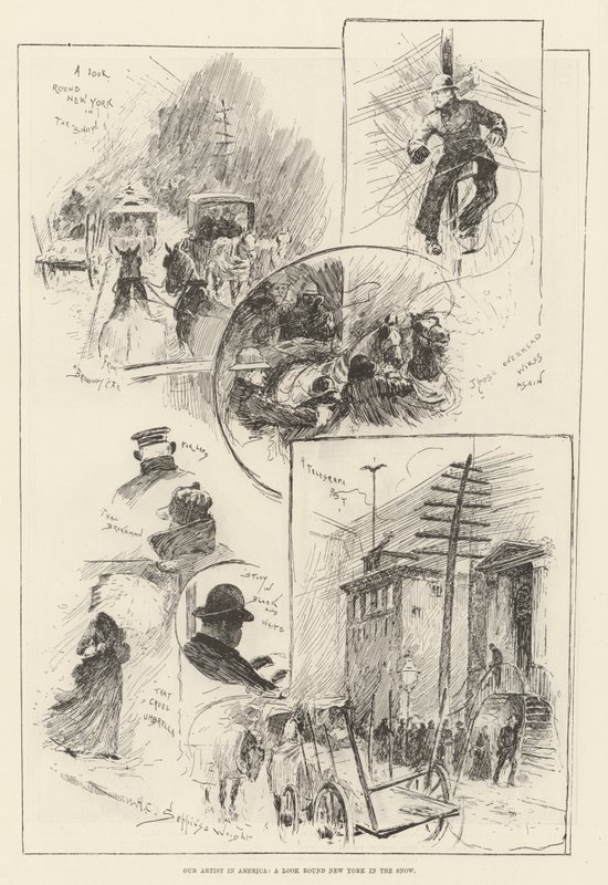 Nosso Artista na América, uma Olhada em Nova York na Neve de Henry Charles Seppings Wright