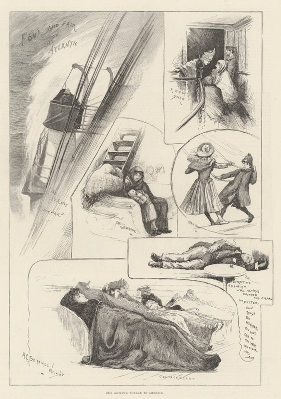 A viagem do nosso artista para a América de Henry Charles Seppings Wright