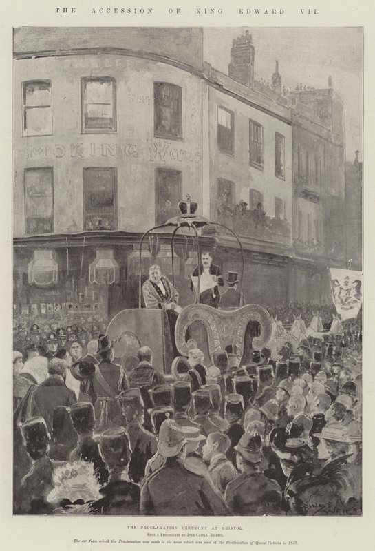 A ascensão do rei Edward VII de Henry Charles Seppings Wright