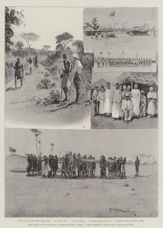 O avanço da civilização na África Central Britânica, cenas entre os lagos Nyassa e Tanganica de Henry Charles Seppings Wright