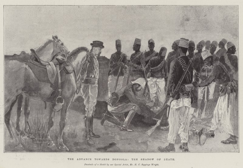 O avanço em direção a Dongola, a sombra da morte de Henry Charles Seppings Wright