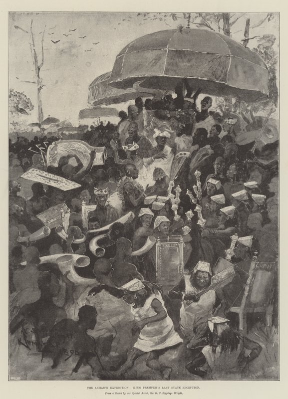 A Expedição Ashanti, a Última Recepção Estatal do Rei Prempeh de Henry Charles Seppings Wright