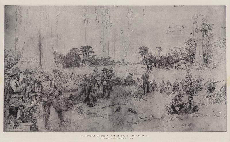 A batalha de Benin, Rally em volta do almirante! de Henry Charles Seppings Wright