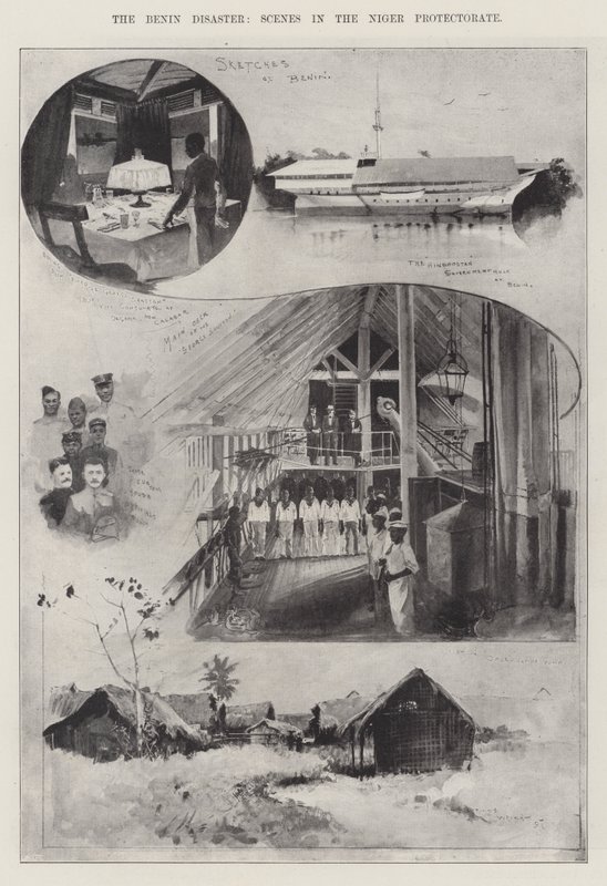 O Desastre do Benim, Cenas no Protetorado de Níger de Henry Charles Seppings Wright