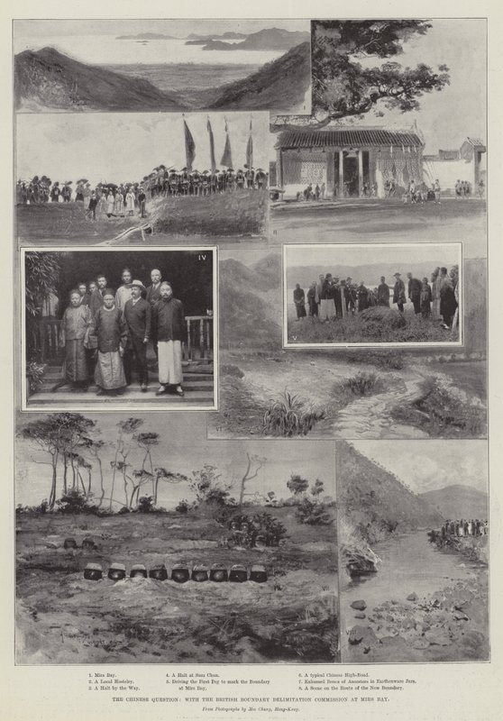 A Questão Chinesa, com a Comissão Britânica de Delimitação de Fronteiras na Baía de Mirs de Henry Charles Seppings Wright