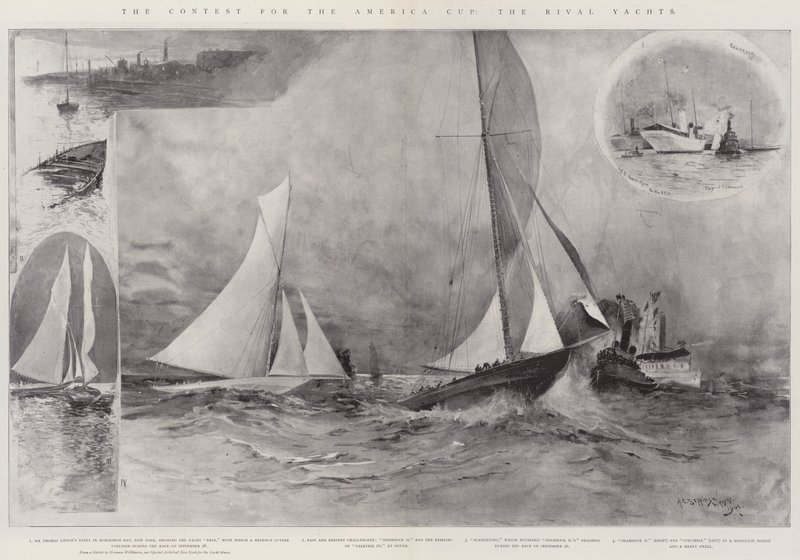 O Concurso para a America Cup, os Rival Yachts de Henry Charles Seppings Wright
