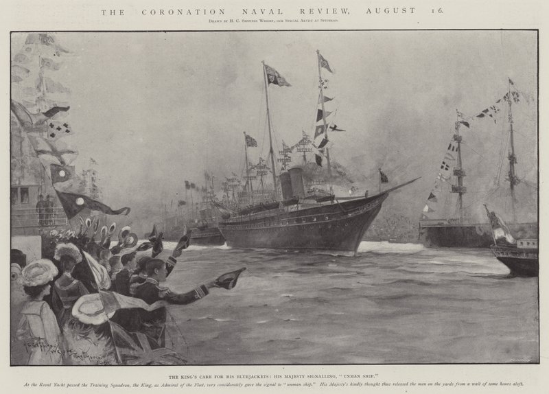 The Coronation Naval Review, 16 de agosto de Henry Charles Seppings Wright