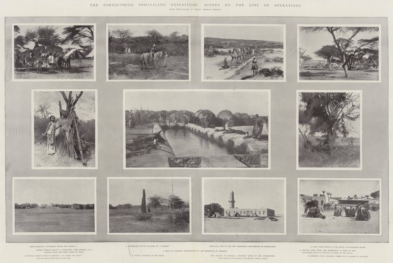 A próxima expedição da Somalilândia, cenas na linha de operações de Henry Charles Seppings Wright