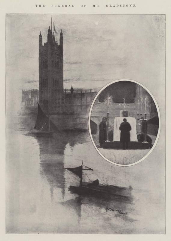 O funeral do senhor Gladstone de Henry Charles Seppings Wright