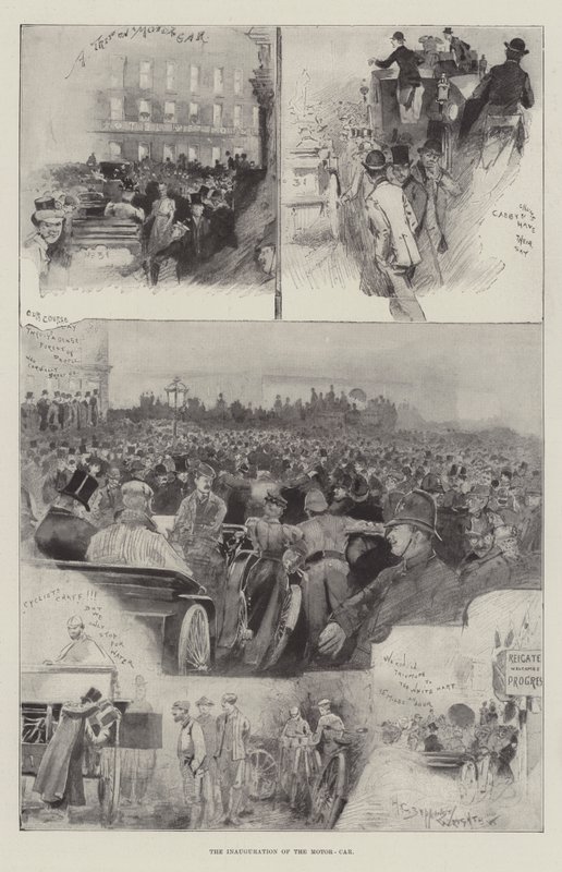 A inauguração do automóvel de Henry Charles Seppings Wright