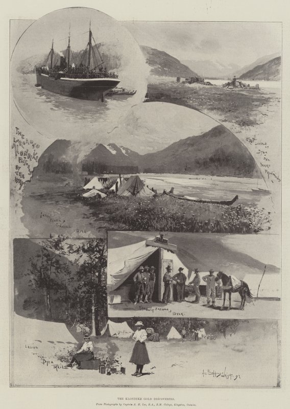 As descobertas de ouro de Klondike de Henry Charles Seppings Wright