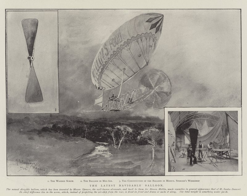 O mais recente balão navegável de Henry Charles Seppings Wright