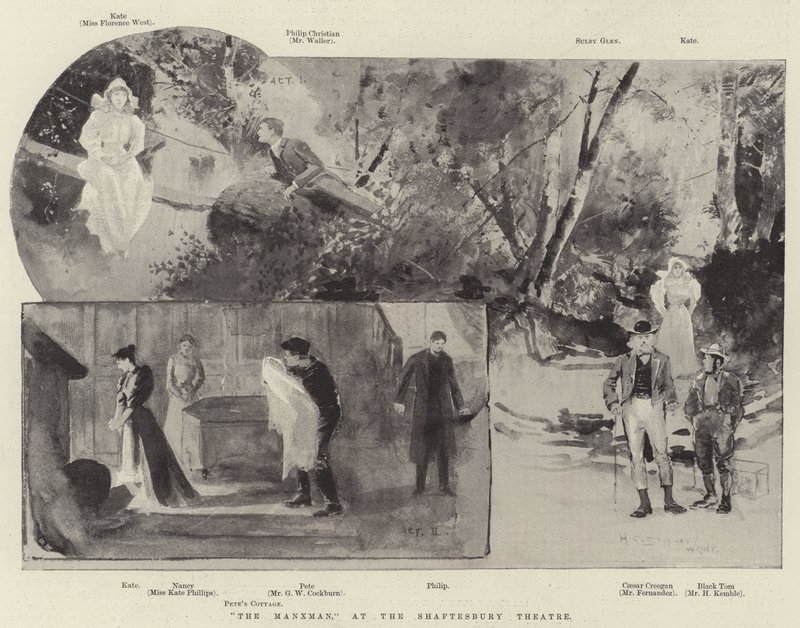 O Manxman, no Teatro Shaftesbury de Henry Charles Seppings Wright