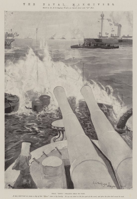 As manobras navais de Henry Charles Seppings Wright