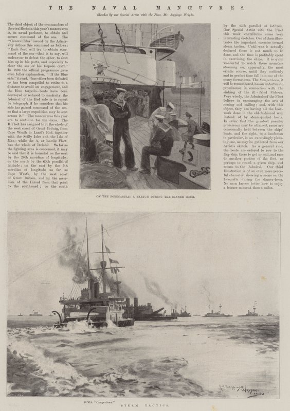 As manobras navais de Henry Charles Seppings Wright