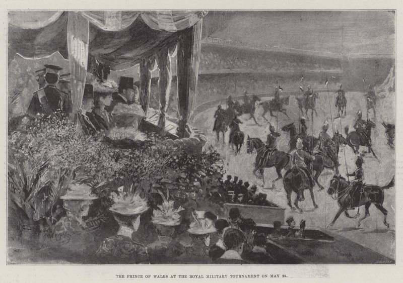 O Príncipe de Gales no Royal Military Tournament em 29 de maio de Henry Charles Seppings Wright