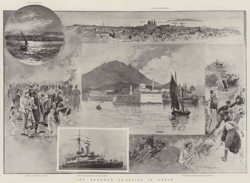 O conflito renovado em Creta de Henry Charles Seppings Wright