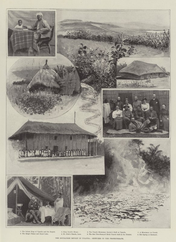 A revolta sudanesa em Uganda, esboços no Protetorado de Henry Charles Seppings Wright