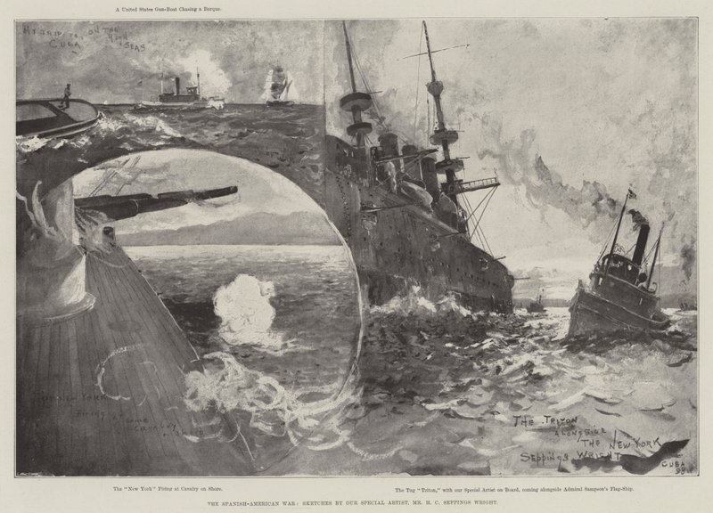 A guerra hispano-americana de Henry Charles Seppings Wright
