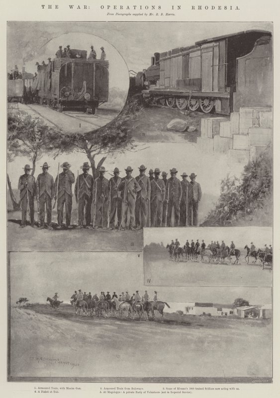 A guerra, operações na Rodésia de Henry Charles Seppings Wright
