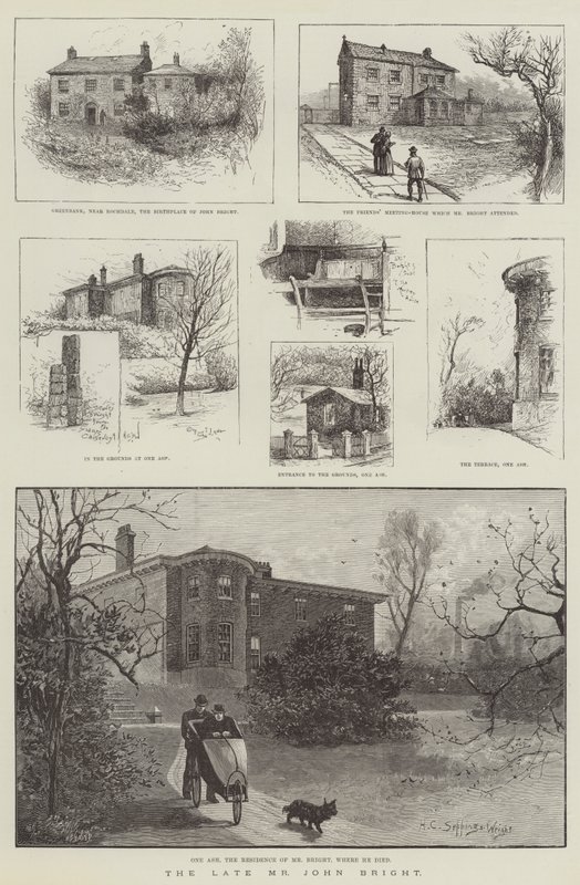 O falecido Sr. John Bright de Henry Charles Seppings Wright