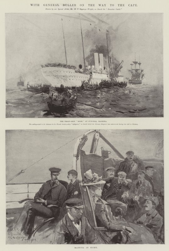 Com General Buller a caminho do Cabo de Henry Charles Seppings Wright