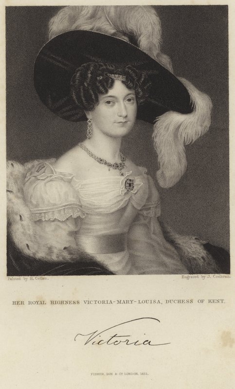Retrato da princesa victoria de saxe-coburg-saalfeld de Henry Collen