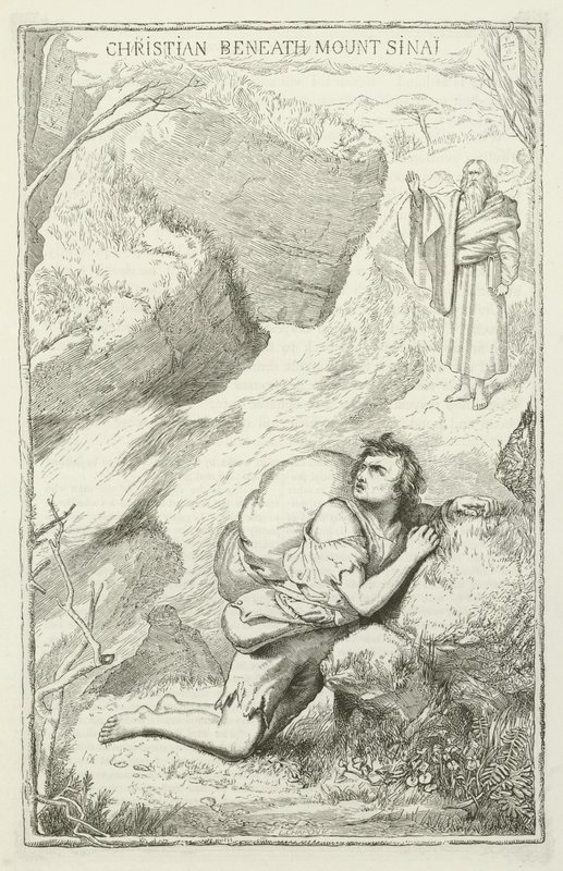 Ilustração para o progresso do peregrino por John Bunyan de Henry Courtney Selous